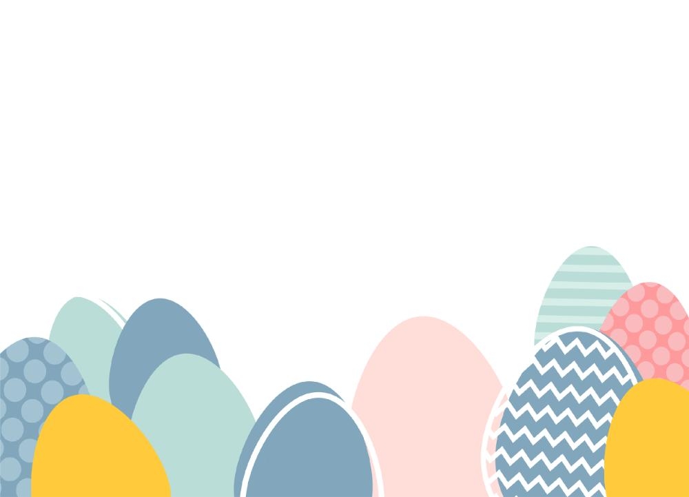 Paaseitjes   konijn gekleurde eieren Binnenkant