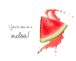 MERCI CHOCOLADE DOOS   You're one in a melon Voorkant